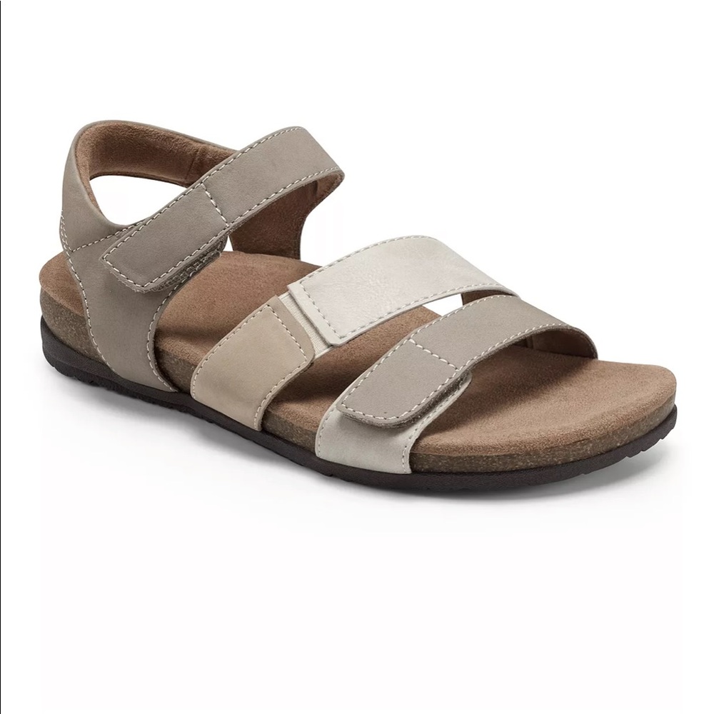 BNIB Earth origins ‘Orlene’ khaki multi Sz 8.5M